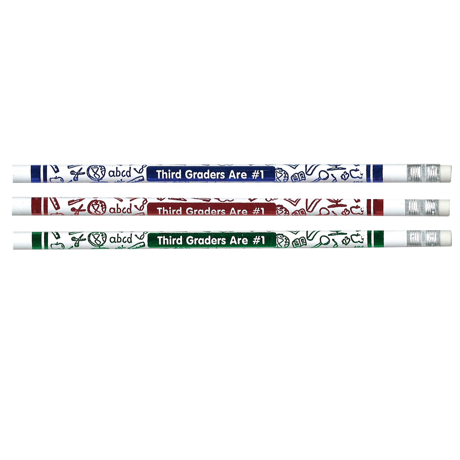 Moon Products 3rd Graders Are #1 Wooden Pencil, 0.7mm, #2 Hard Lead, 12 Pencils/Pack, 12/Packs (JRM7863B-12)
