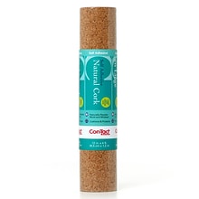 Con-Tact® Cork Adhesive Roll, 12 x 4, Light Brown, 3 Rolls (04F12642006-3)