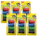 KleenSlate® Large Barrel Attachable Eraser Caps for Dry Erase Markers, Assorted Colors, 4 Per Pack,