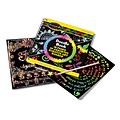 Melissa & Doug Scratch Art Doodle Pad, 5.5 x 5.5 , Multicolor, Pack of 3 (LCI5947-3)