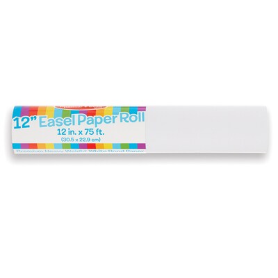 Melissa & Doug Tabletop Paper Roll, 12 x 75, White, 6 Rolls (LCI8559-6)