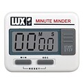 Lux 100-Minute Electronic Minute Minder Timer, White, 2 Pack (LUXCU100-2)