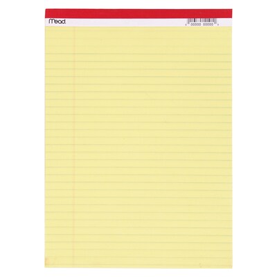 Mead Standard Legal Pad, 8.5" x 11.75", 50 Sheets/Pad, 12 Pads (MEA59610-12)