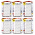 Magic Mounts® Removable Chart Tabs, 1 x 1, 80 Per Pack, 3 Packs (MIL3227-3)