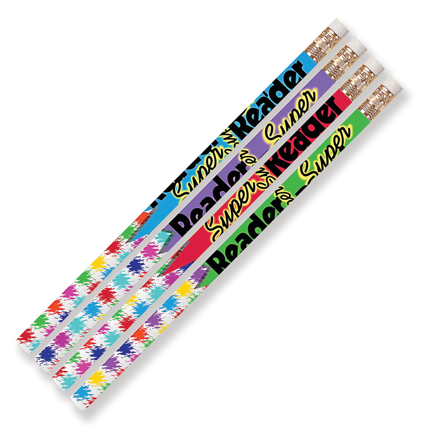 Musgrave Pencil Company Super Reader Motivational Pencils, 12/Pack, 12 Packs (MUS2339D-12)