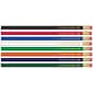 Musgrave Pencil Company Wood Case Hex Pencil, Assorted Colors, #2 Lead, 12/Pack, 12 Packs (MUSDHEX9912-12)