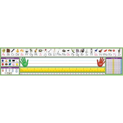 North Star Teacher Resources Adhesive Primary Modern Manuscript Desk Plates, 17.5 x 4, 36 Per Pack