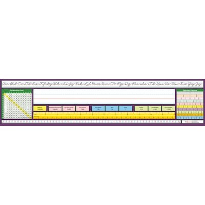 North Star Teacher Resources Adhesive Intermediate Traditional Cursive Desk Plates, 17.5 x 4, 36 P
