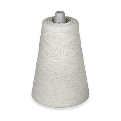 Creativity Street Natural Cotton Warp Yarn, White, 800 yds./Cone, 2 Cones (PAC09011-2)