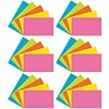 Pacon 3 x 5 Index Cards, Lined, Bright Assorted Colors, 75/Pack, 6 Packs/Bundle (PAC1726-6)