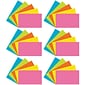 Pacon 3" x 5" Index Cards, Lined, Bright Assorted Colors, 75/Pack, 6 Packs/Bundle (PAC1726-6)