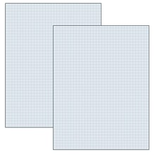 Pacon® 8.5 x 11, Graphing Paper, White, 500 Sheets Per Pack, 2 Packs (PAC2411-2)