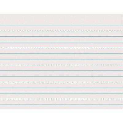 Pacon® Skip-A-Line Handwriting Paper, 11 x 8.5, Newsprint, White (PAC2631-5)