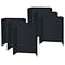 Pacon Corrugated Cardboard Presentation Board, 48 x 36, Black, 6 Pack (PAC3766-6)