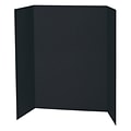 Pacon Corrugated Cardboard Presentation Board, 48 x 36, Black, 6 Pack (PAC3766-6)