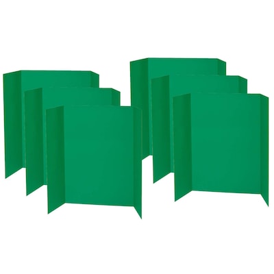 Pacon Corrugated Cardboard Presentation Board, 48 x 36, Green, 6/Pack (PAC3768-6)