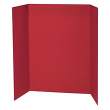 Pacon Presentation Board, Red, Single Wall, 48 x 36, 6/Bundle (PAC3770-6)