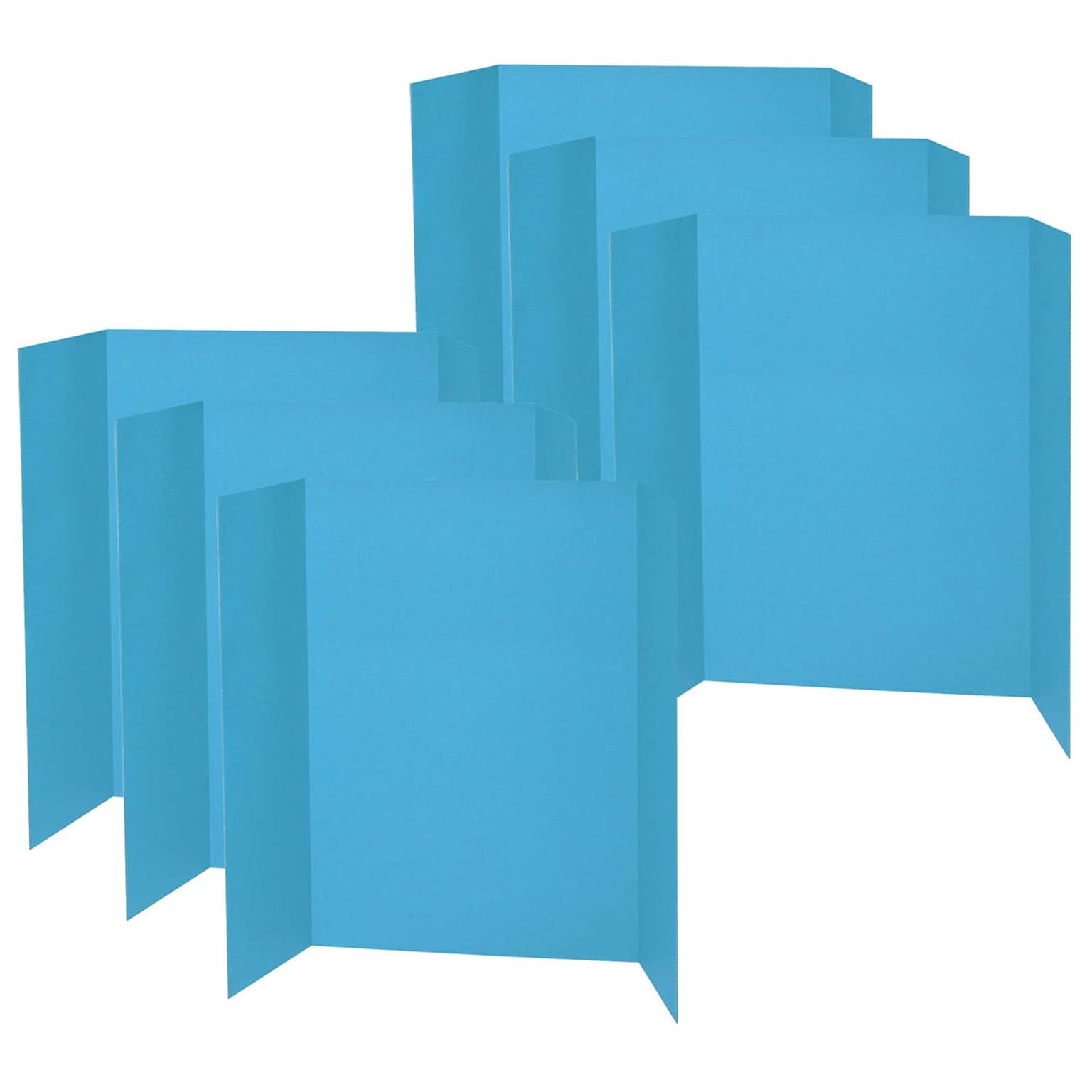 Pacon Presentation Board, Sky Blue, Single Wall, 48 x 36, Pack of 6 (PAC3771-6)