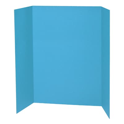 Pacon Presentation Board, Sky Blue, Single Wall, 48" x 36", 6/Pack (PAC3771-6)