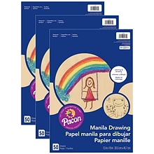 Prang Drawing Paper, 12 x 18, 50 Sheets/Pack, 3 Packs (PAC4139-3)