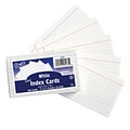 Pacon 3 x 5 Index Cards, Lined, White, 100/Pack, 12 Packs/Bundle (PAC5135-12)