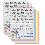 Pacon 1 Ruled Cursive Cover Chart Tablet Easel Pad, 24 x 32, Assorted Colors, 25 Sheets/Pad, Pack