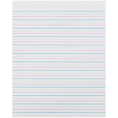 Zaner-Bloser Sulphite Handwriting Paper, 500 Sheets/Pack, 2/Packs (PACZP2413-2)