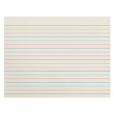 Zaner-Bloser Zaner-Bloser Handwriting Practice Paper, 10.5 x 8, White, 500 Sheets/Pack, 3 Packs/Bu
