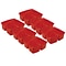 Romanoff Plastic Small Utility Caddy, 9.25 x 9.25 x 5.25, Red, Pack of 6 (ROM25902-6)
