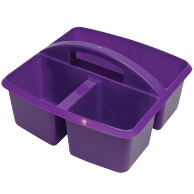 Romanoff Plastic Small Utility Caddy, 9.25" x 9.25" x 5.25", Purple, Pack of 6 (ROM25906-6)
