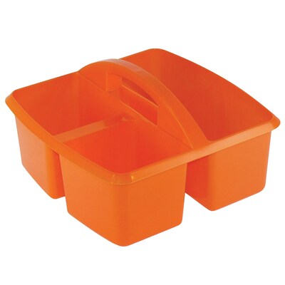 Romanoff Plastic Small Utility Caddy, 9.25" x 9.25" x 5.25", Orange, Pack of 6 (ROM25909-6)