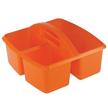 Romanoff Plastic Small Utility Caddy, 9.25 x 9.25 x 5.25, Orange, Pack of 6 (ROM25909-6)