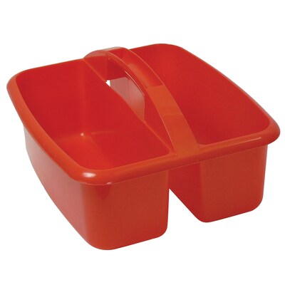 Romanoff Plastic Large Utility Caddy, 12.75" x 11.25" x 6.75", Red, Pack of 3 (ROM26002-3)