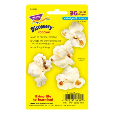 TREND Popcorn Mini Accents Variety Pack, 36 Per Pack, 6 Packs (T-10838-6)