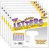TREND 4 Casual Uppercase Ready Letters®, White, 71 Characters Per Pack, 6 Packs (T-1567-6)