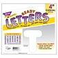 TREND 4" Casual Uppercase Ready Letters®, White, 71 Characters Per Pack, 6 Packs (T-1567-6)