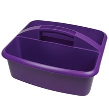 Romanoff Plastic Large Utility Caddy, 12.75 x 11.25 x 6.75, Purple, Pack of 3 (ROM26006-3)