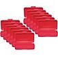 Romanoff Plastic Latch Pencil Case, Red, Pack of 12 (ROM60202-12)