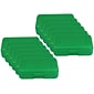 Romanoff Plastic Latch Pencil Case, Green, Pack of 12 (ROM60205-12)