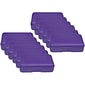 Romanoff Plastic Latch Pencil Case, Purple, Pack of 12 (ROM60206-12)