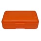Romanoff Plastic Latch Pencil Case, Orange, Pack of 12 (ROM60209-12)