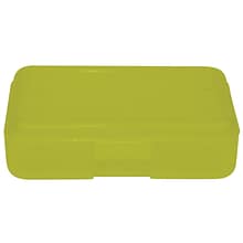 Romanoff Plastic Latch Pencil Case, Lemon, Pack of 12 (ROM60223-12)