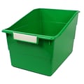 Romanoff Plastic Tattle® Wide Shelf File, 11 x 8 x 7.5, Green, Pack of 3 (ROM77305-3)