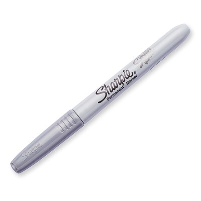 Sharpie Fine Point Permanent Marker, Metallic Silver