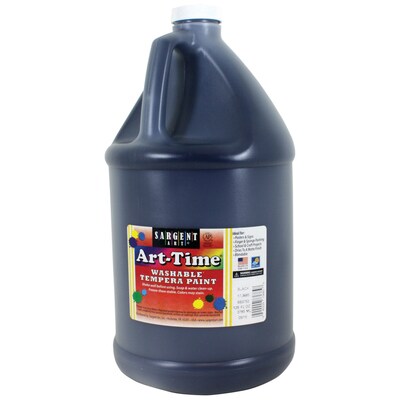 Sargent Art Art-Time, Black, Washable Tempera Paint, 128 oz. (SAR173685)