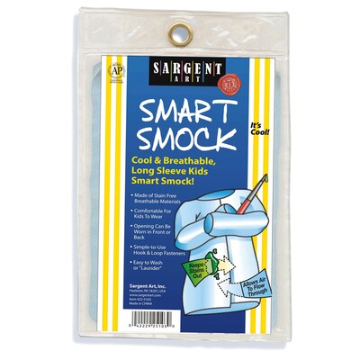 Sargent Art® Smart Smock, Long Sleeve, Grade PK-3, Pack of 12 (SAR225103-12)