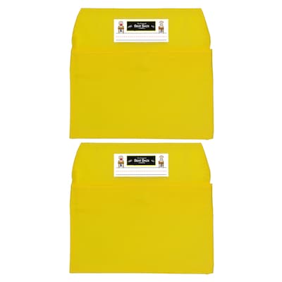 Seat Sack® Laminated Fabric Small Seat Sack, 12, Yellow, 2/Bundle (SSK00112YL-2)