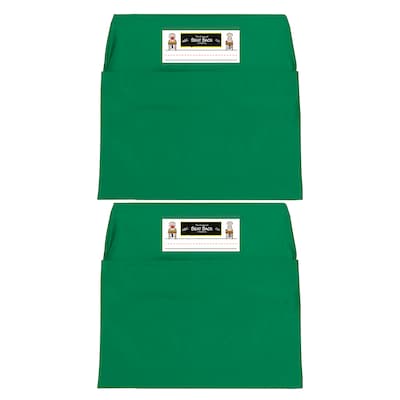 Seat Sack® Laminated Fabric Standard Seat Sack, 14, Green, 2/Bundle (SSK00114GR-2)