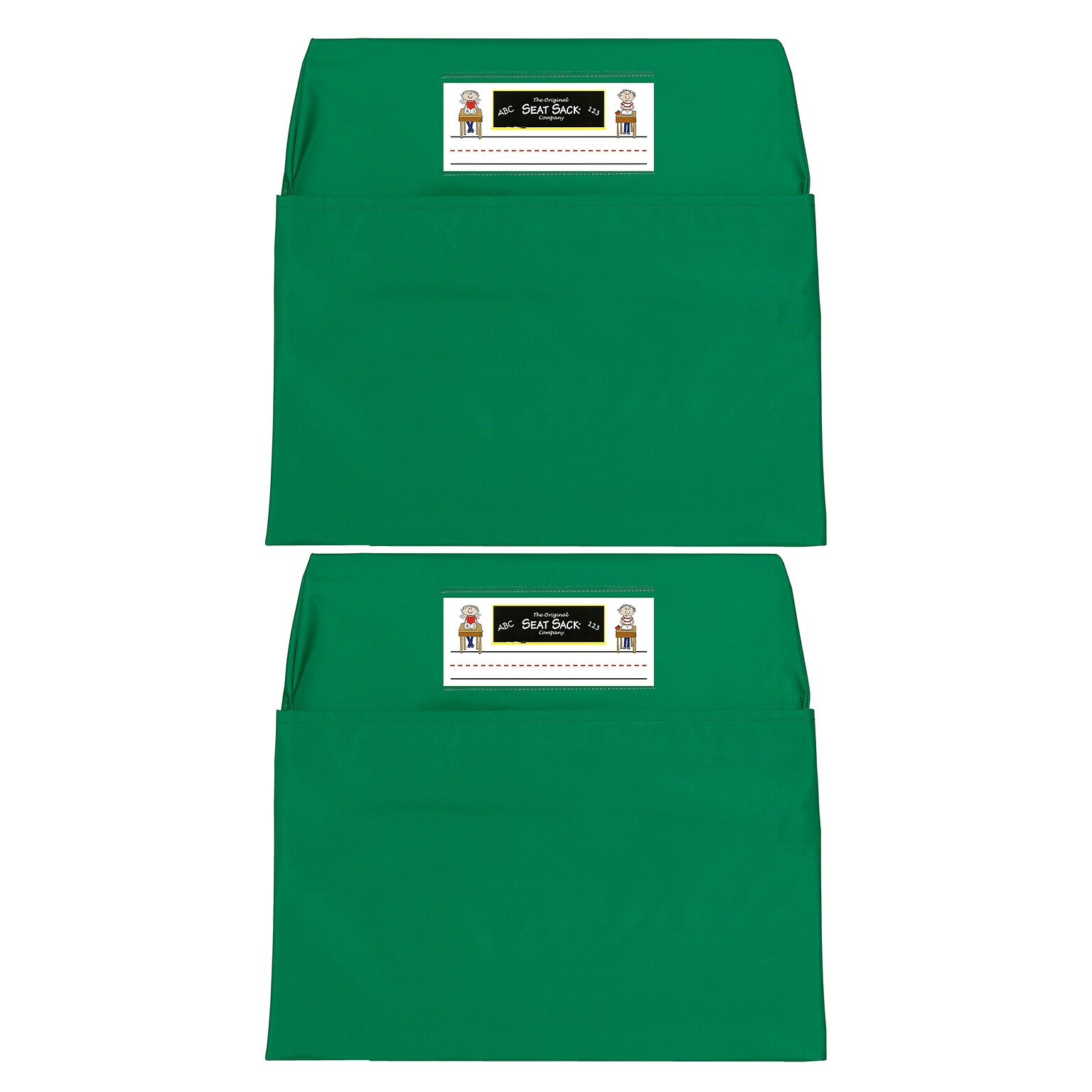 Seat Sack® Laminated Fabric Standard Seat Sack, 14, Green, 2/Bundle (SSK00114GR-2)