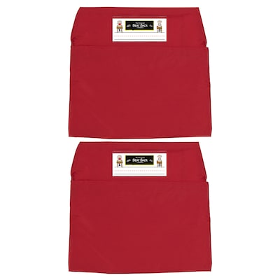 Seat Sack Laminated Fabric Standard Seat Sack, 14, Red, 2/Bundle (SSK00114RD-2)